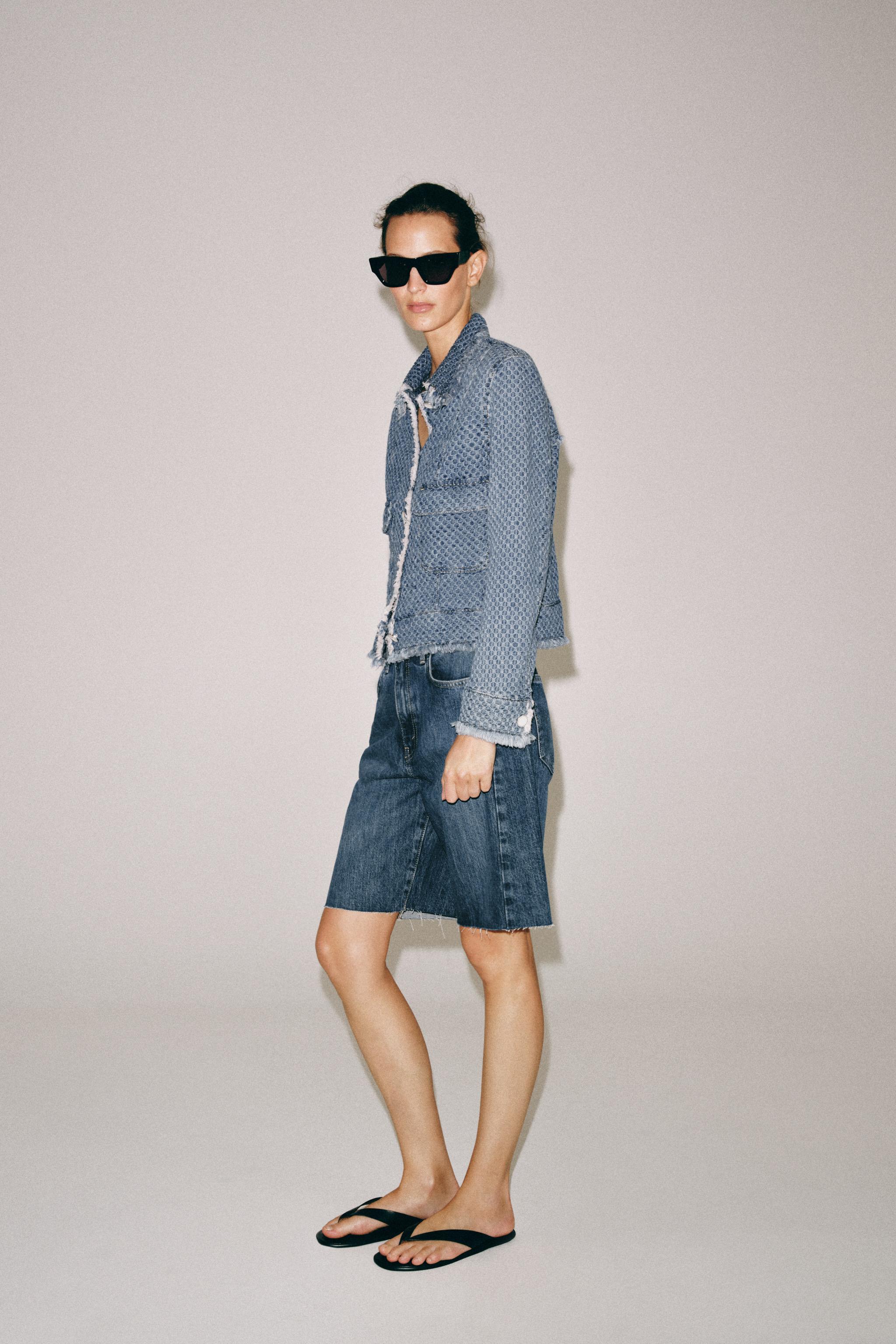 ZW COLLECTION RELAXED FIT MID-RISE DENIM SHORTS